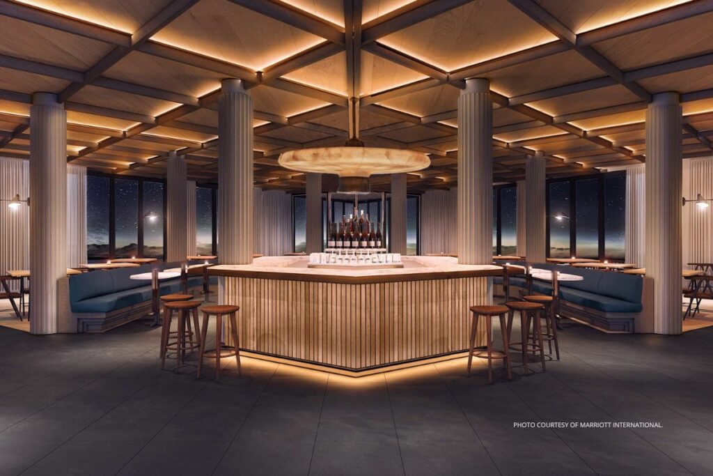 This is an image of Tides Restaurant in The Reykjavik EDITION. Photo courtesy of Marriott International.