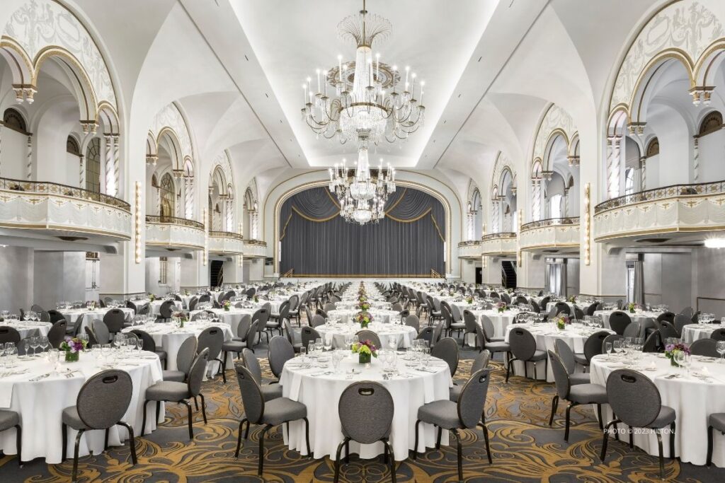 This is an image of the Grand Ballroom, Hilton Boston Park Plaza. Photo © Hilton.