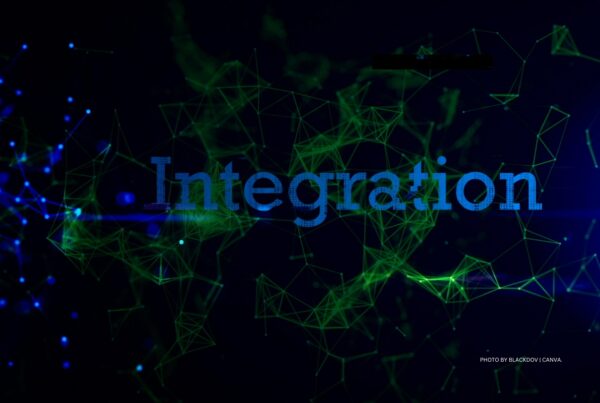 This is a stock photo with word integration over dark blue and green data streams. Photo by blackdov | Canva.