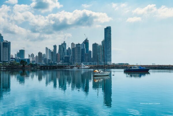 This is a stock image of Panama City's skyline and harbor. Photo is by 35007 | Canva.