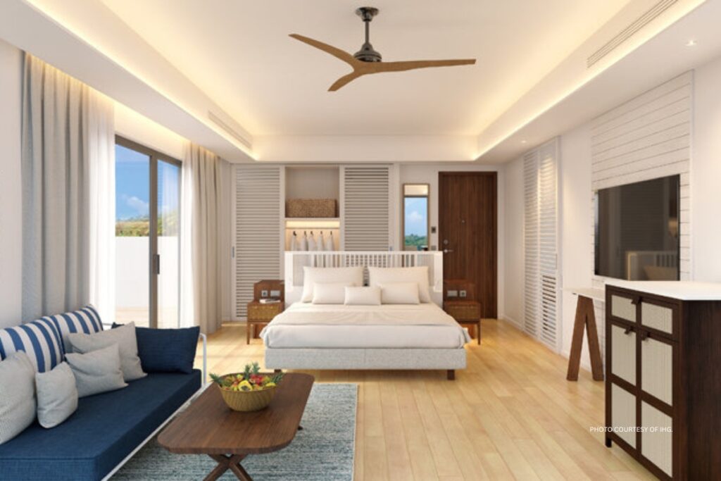 This is an image of the interior of a suite at Six Senses La Sagesse, Grenada, which opened in April 2024. Photo courtesy of IHG.