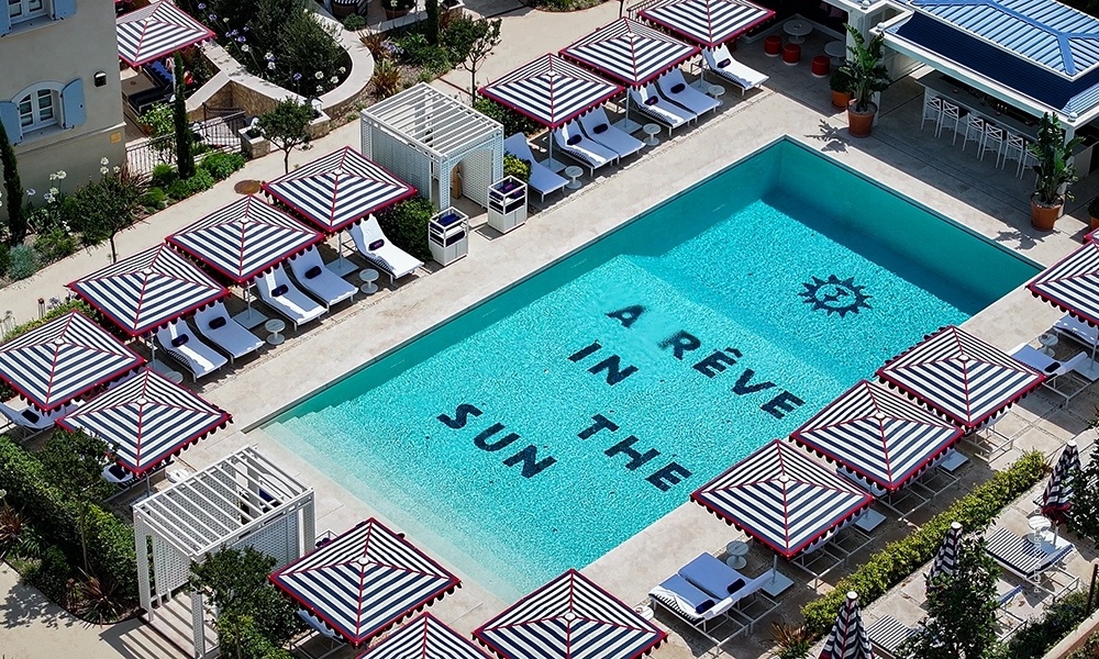 This is an image of the pool at AREV Saint-Tropez in France. Photo courtesy of LHW.
