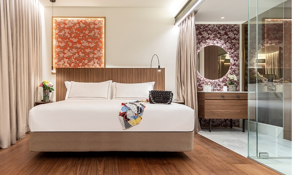 This is a deluxe guestroom at Palazzo Cordusio, a Gran Melia Hotel, Milan, Italy. Photo courtesy of LHW.