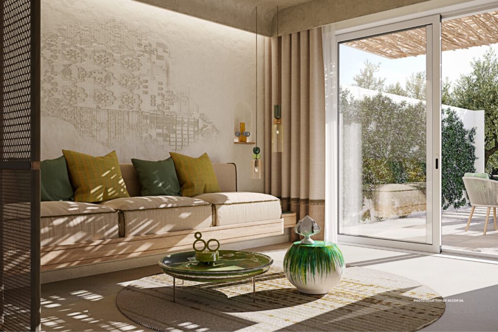 This is an image of part of suite at Masseria Furnirussi, Emblems Collection (mid-2026). Photo courtesy of Accor SA.