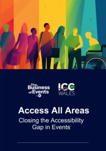 This image shows the cover of Access All Areas: Closing the Accessibility Gap in Events. Cover image courtesy of IBTM World.