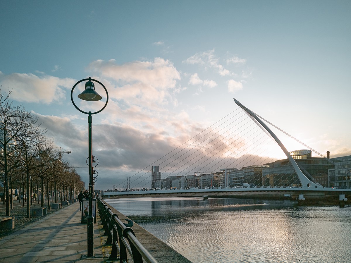 Samuel Beckett Bridge, Dublin, Ireland. Photo courtesy of Meet in Ireland.