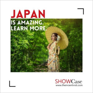 Japan Showcase on The Incentivist. Image shows a woman wearing a floral kimono against a background of green foliage. Photo by wichansumalee | Canva.
