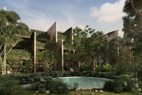The MGallery Hotel brand will debut in Tulum, Mexico in 2024. This image is an artist's rendering of the exterior of the hotel. Photo courtesy of Accor.