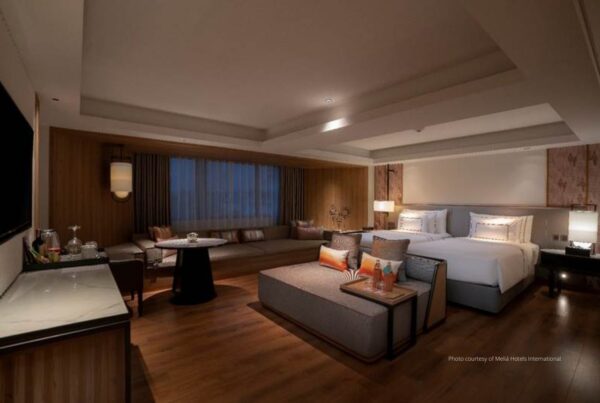 Meliá Chiang Mai opens April 10, 2022. This image shows a premium guestroom at the 260-key property. Photo is courtesy of Meliá Chiang Mai.