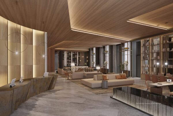 Guadalajara has welcomed its first JW Marriott-branded property. The image here is a rendering of the new property's lobby. It is used courtesy of JW Marriott.