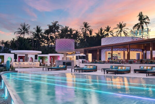 Avani Chaweng Samui Hotel & Beach Club has opened. This image show's the resort's pool in its SEEN Beach Club. Photo is courtesy of Avani Hotels & Resorts.