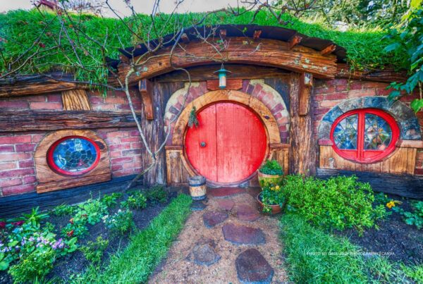 American Express Travel's 2023 travel trends report reveals that culture -- movies, tv series, social media -- are influencing where people vacation. This is an image of Hobbiton in Matamata, New Zealand, one of the sets for The Lord of the Rings movies. Photo by Gagliardi Photography | Canva.