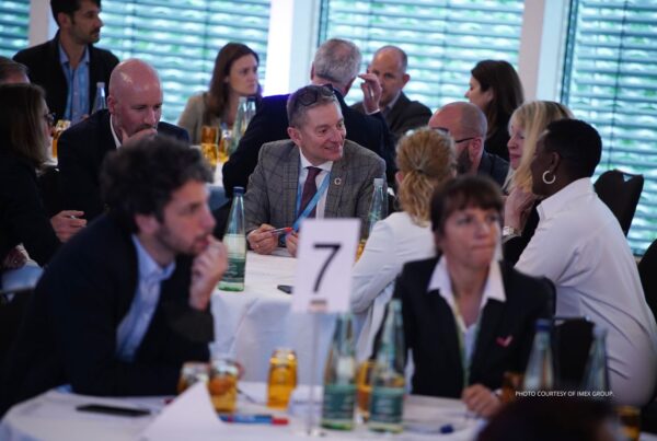 The Policy Forum at IMEX Frankfurt brings together destination representatives and policy makers for critical discussions. This is a photo of a previous Policy Forum at IMEX Frankfurt. Photo courtesy of IMEX Group.
