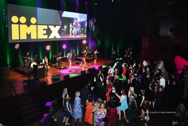 Innovation and excellence were celebrated at the IMEX Frankfurt 2023 Gala Dinner and Awards, held May 24. Photo courtesy of IMEX Exhibitions.