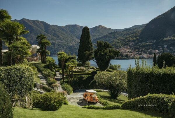 Passalacqua, a luxury resort in Lake Como, Italy, took the top spot on the inaugural list of The World's 50 Best Hotels. This image shows the grounds of the hotel with Lake Como in the background. Photo: Ruben Ortiz.