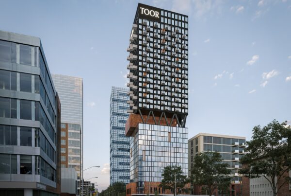 This is an image of the exterior of the building that will be home to TOOR Hotel and private residences in Toronto. Photo courtesy of TOOR Hotel.