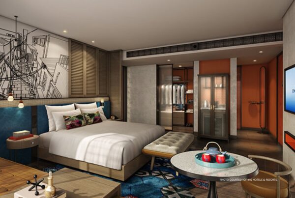 This is an image of a junior suite, Hotel Indigo Saigon The City, which will open in 2024. Photo courtesy of IHG Hotels & Resorts.