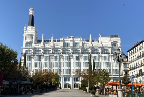 This is a photo of the exterior of the building that will house The Hoxton, Madrid, opening 2026. Photo courtesy of Ennismore.