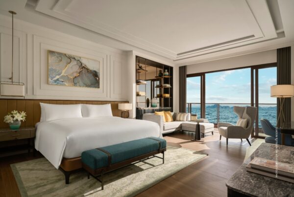 This is an image of a guest bedroom at InterContinental Halong Bay Resort. Photo courtesy of IHG Hotels & Resorts.
